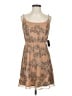 Express 100% Nylon Paisley Tan Cocktail Dress Size XS - photo 1