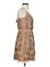 Express 100% Nylon Paisley Tan Cocktail Dress Size XS - photo 4