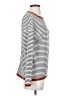 Pink Clover Stripes White Pullover Sweater Size S - photo 4