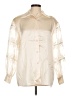 Peter Nygard Ivory Long Sleeve Blouse Size 10 - photo 1