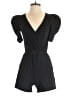 NATION LTD 100% Cotton Solid Black Romper Size XS - photo 1