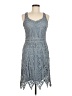 Papillon 100% Polyester Gray Cocktail Dress Size M - photo 1