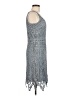 Papillon 100% Polyester Gray Cocktail Dress Size M - photo 4
