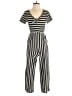 Xhilaration Stripes Black Jumpsuit Size XS - photo 1