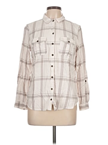 New Directions 3/4 Sleeve Button-Down Shirt (view 1)