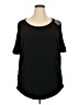 Worthington Black Short Sleeve Top Size 2X - photo 1