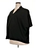 Hatch 100% Polyester Black Short Sleeve Blouse Size 3X (estimated) - photo 1