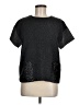 Banana Republic Metallic Silver Short Sleeve Top Size M - photo 1