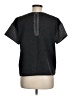 Banana Republic Metallic Silver Short Sleeve Top Size M - photo 2