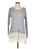 Status by Chenault Gray Long Sleeve Top Size L - photo 1