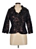 Teri Jon by Rickie Freeman Paisley Black Wool Blazer Size 6 - photo 1