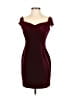 Nicholas Solid Burgundy Cocktail Dress Size 4 (estimated) - photo 1