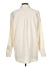 Gap 100% Polyester Solid Ivory Long Sleeve Blouse Size L - photo 2