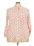 Style&Co Print Orange Long Sleeve Blouse Size 3X - photo 1