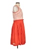 Hunter Dixon 100% Polyester Color Block Orange Casual Dress Size 6 - photo 4