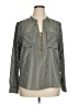 MICHAEL Michael Kors Stripes Gray Long Sleeve Blouse Size XL - photo 1