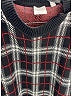 Burberry 100% Merino Wool Plaid Black Wool Pullover Sweater Size XL - photo 7