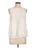 Zac & Rachel Ivory Sleeveless Blouse Size L - photo 1