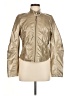 Pimkie 100% Polyurethane Metallic Gold Jacket Size M (petite) - photo 1