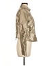 Pimkie 100% Polyurethane Metallic Gold Jacket Size M (petite) - photo 4
