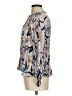 O'Neill 100% Viscose Floral Ivory 3/4 Sleeve Blouse Size M - photo 5