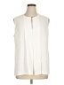 St. John Ivory Sleeveless Blouse Size XL - photo 1
