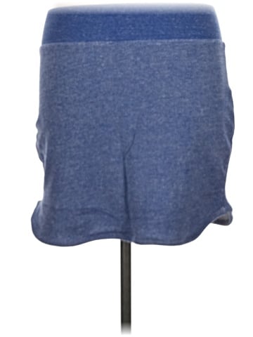 Color Thread Denim Skirt (view 2)