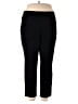 Rafaella Solid Black Active Pants Size 2X - photo 1
