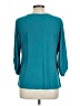 Perseption Concept Teal 3/4 Sleeve Blouse Size L - photo 2