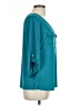 Perseption Concept Teal 3/4 Sleeve Blouse Size L - photo 4