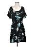 Silence and Noise 100% Polyester Print Teal Casual Dress Size S - photo 1