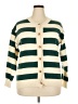 Unbranded 100% Polyester Stripes Green Cardigan Size XXL - photo 1