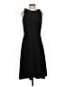 Ann Taylor 100% Polyester Solid Black Cocktail Dress Size 4 - photo 1