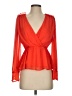 Flying Tomato 100% Polyester Orange 3/4 Sleeve Blouse Size XS - photo 1
