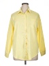 Unbranded Solid Yellow 3/4 Sleeve Button-Down Shirt Size 1X (estimated) - photo 1