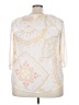 Lauren Conrad 100% Polyester Ivory 3/4 Sleeve Blouse Size XXL - photo 2