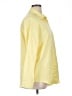 Unbranded Solid Yellow 3/4 Sleeve Button-Down Shirt Size 1X (estimated) - photo 4