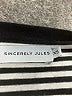 Sincerely Jules Stripes Ivory Short Sleeve Turtleneck Size XS - photo 7