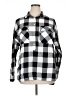 Old Navy 100% Cotton Checkered-gingham Black Long Sleeve Button-Down Shirt Size XL - photo 1