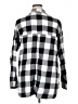Old Navy 100% Cotton Checkered-gingham Black Long Sleeve Button-Down Shirt Size XL - photo 2