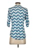 Pixley Blue Short Sleeve Henley Size S - photo 2