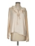 Paige 100% Polyester Ivory Long Sleeve Blouse Size S - photo 1