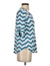 Pixley Blue Short Sleeve Henley Size S - photo 4