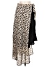 TCEC 100% Polyester Animal Print Black Ivory Casual Skirt Size M - photo 1