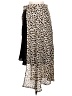 TCEC 100% Polyester Animal Print Black Ivory Casual Skirt Size M - photo 2