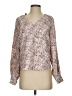 Express 100% Polyester Animal Print Pink Long Sleeve Blouse Size XS - photo 1