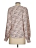 Express 100% Polyester Animal Print Pink Long Sleeve Blouse Size XS - photo 2