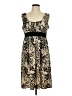 Blu Sage Paisley Tan Cocktail Dress Size L - photo 1