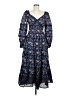 Sea New York Floral Blue Casual Dress Size 8 - photo 1