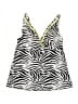 Ruby Ribbon Animal Print Ivory Swimsuit Top Size 8 - photo 1